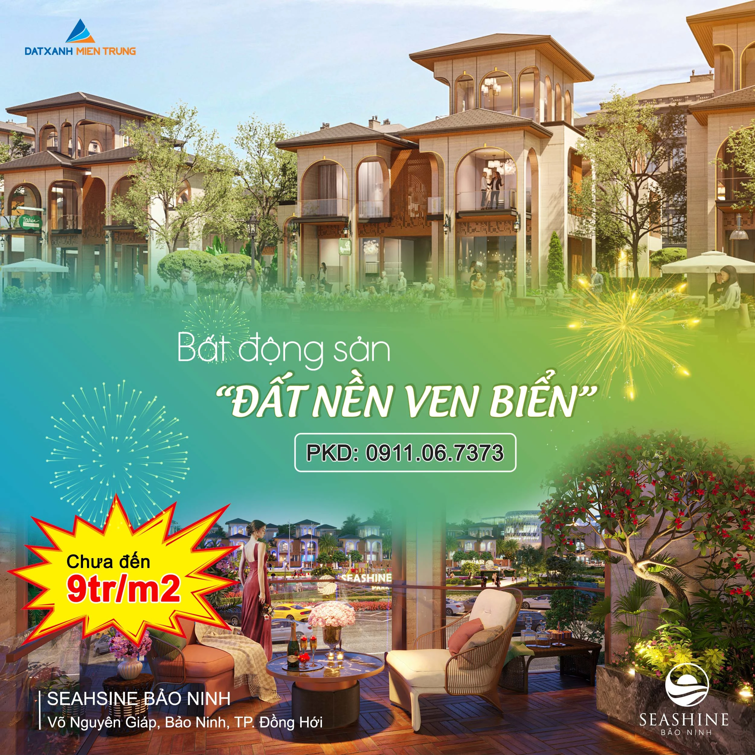 Bán đất nền Seashine Quảng Bình giá chưa đến 9 triệu/m2